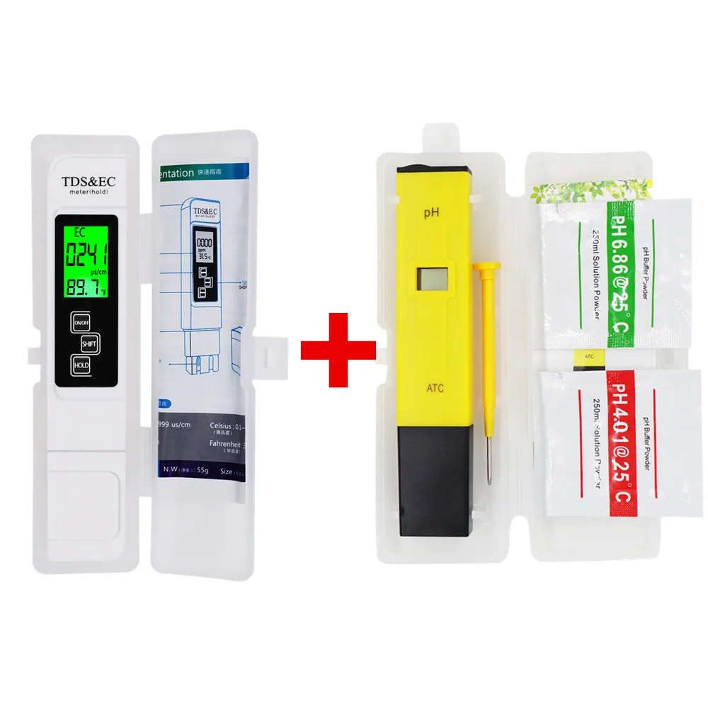 Planted Aquarium Test Kit - Dijital PH/TDS/EC Ölçer Test Cihazı Termometre
