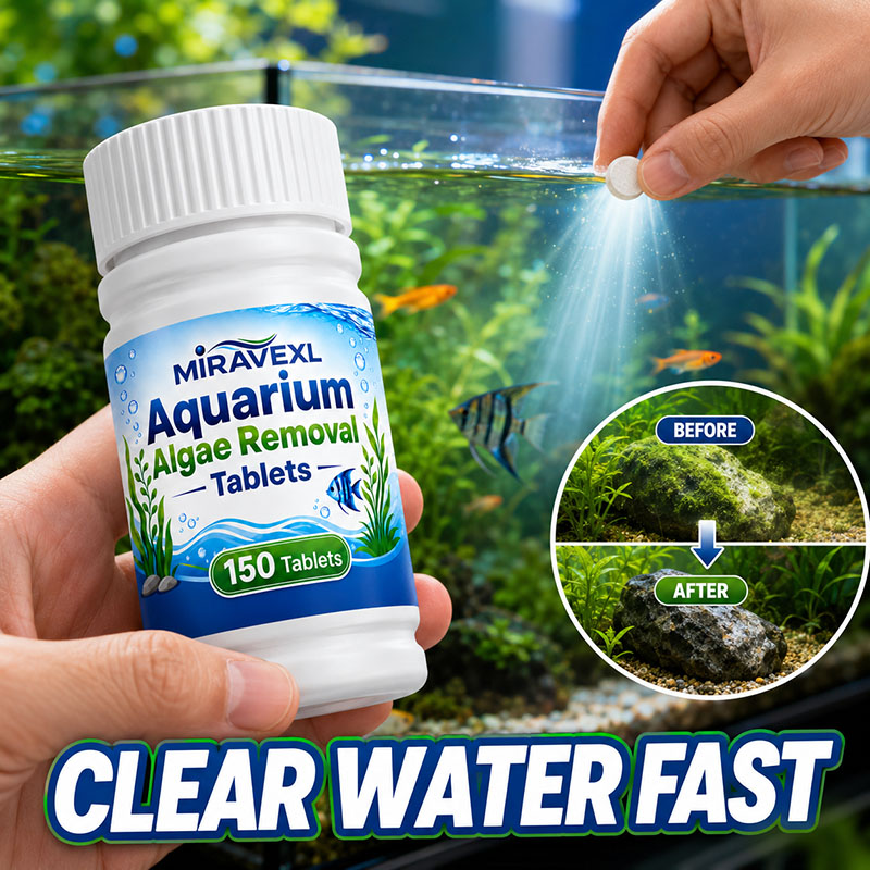 Planted Aquarium Algae Remover - MIRAVEXL 150 Akvaryum Yosun Giderici Tabletler,