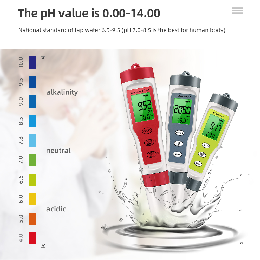 Planted Aquarium Test Kit - Dijital Su Kalitesi Monitör Test Cihazı