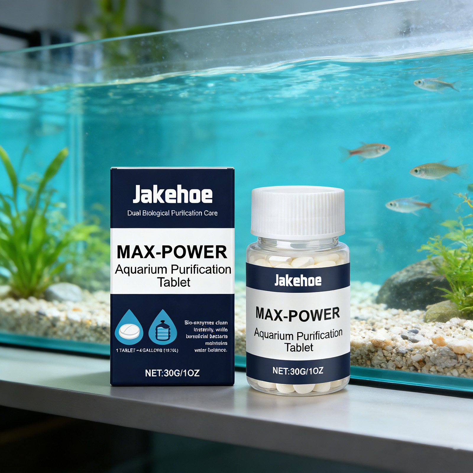 Planted Aquarium Algae Remover - Akvaryum için Alg Giderici Tabletler Bulutlu
