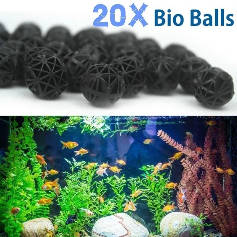 Aquarium Planted Tank - 20 adet 16mm akvaryum filtresi biyo