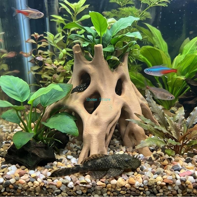 Doğal Kök Mağara Balık Saklanm - Aquarium Plant Guide incelemesi ve fiyatı