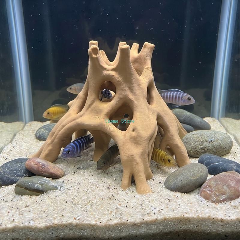 Doğal Kök Mağara Balık Saklanm - Aquarium Plant Guide incelemesi ve fiyatı