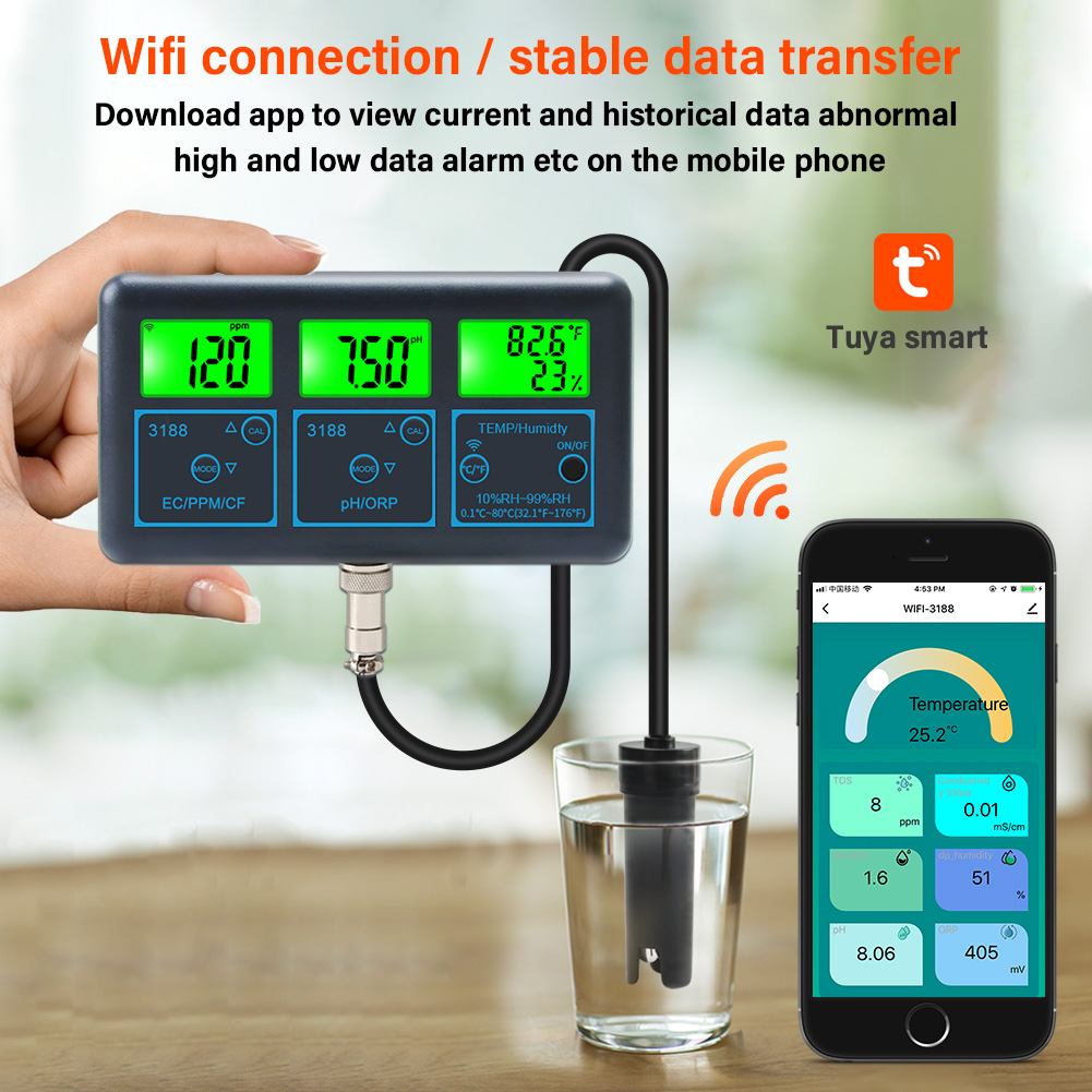 WiFi PH ölçer sıcaklık TDS(ppm - Planted Aquarium Test Kit incelemesi ve fiyatı