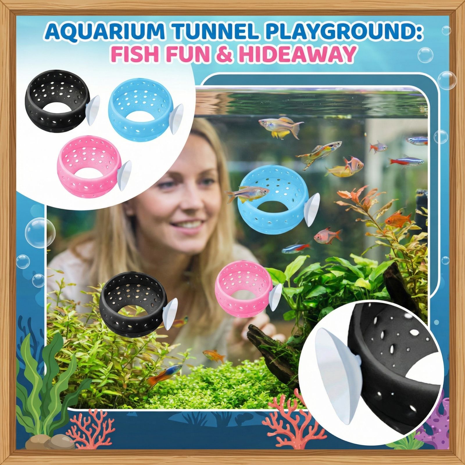 Betta Balığı Saklanma Tüneli A - Planted Aquarium Betta incelemesi ve fiyatı